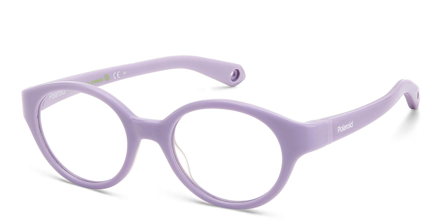 Polaroid Kids Kids Round Eyeglasses in Purple – Product Photo 1