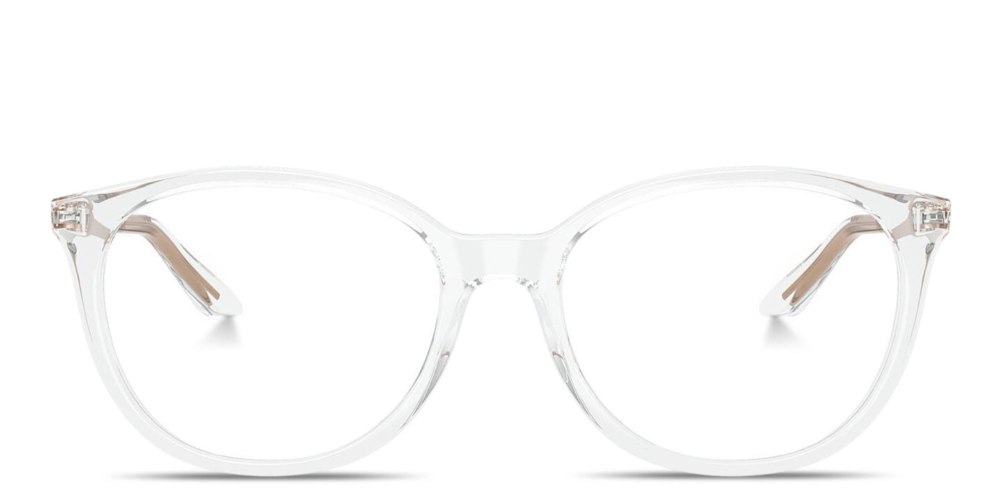 Shop Armani Exchange A|X Logo Cat-Eye Eyeglasses in Crystal online.