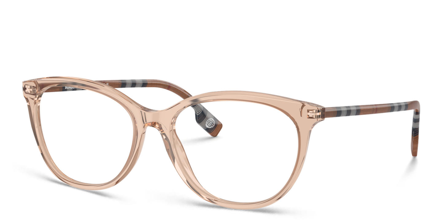 Shop BURBERRY Cat-Eye Eyeglasses in Peach online.