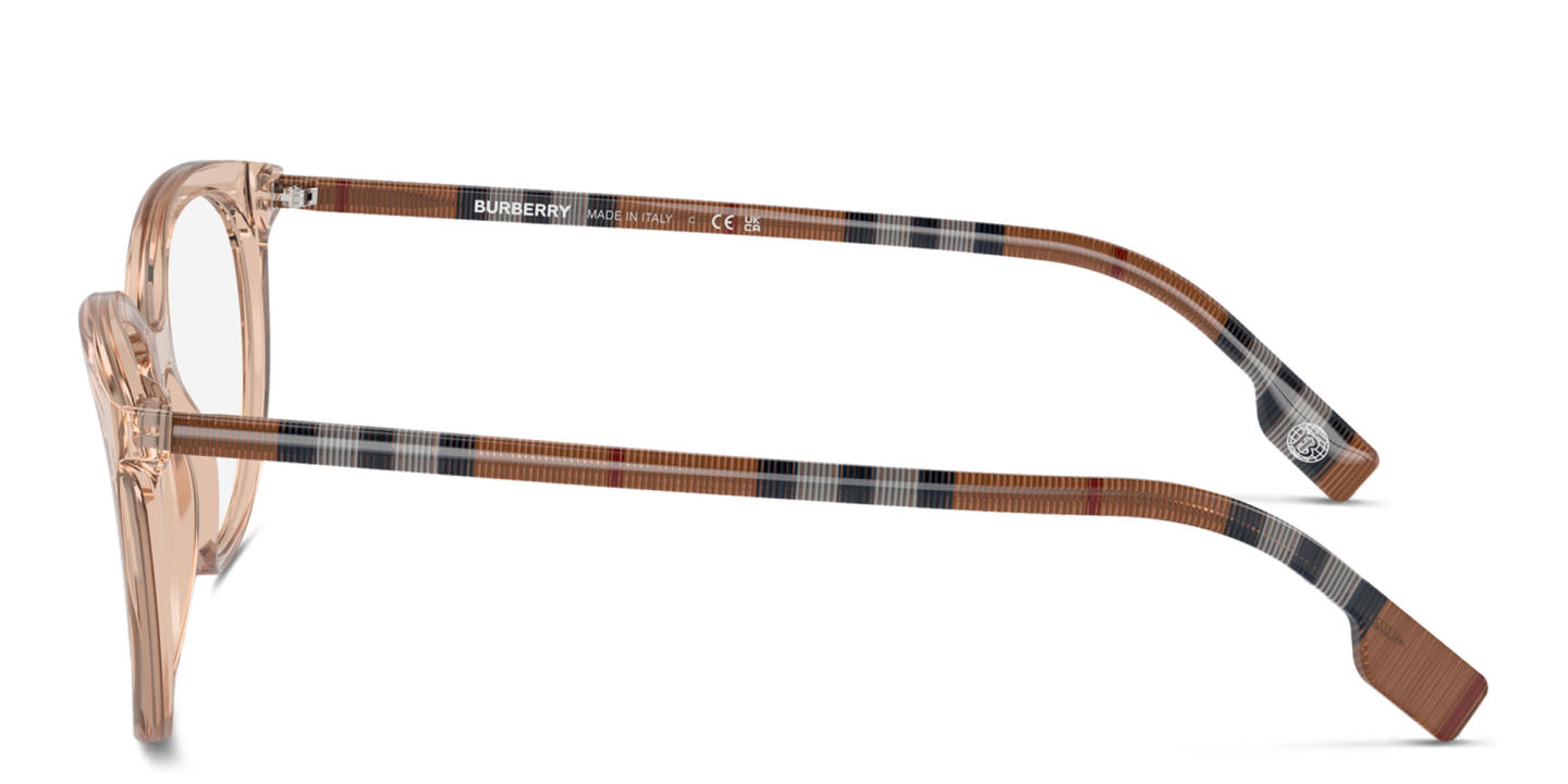 Shop BURBERRY Cat-Eye Eyeglasses in Peach online.