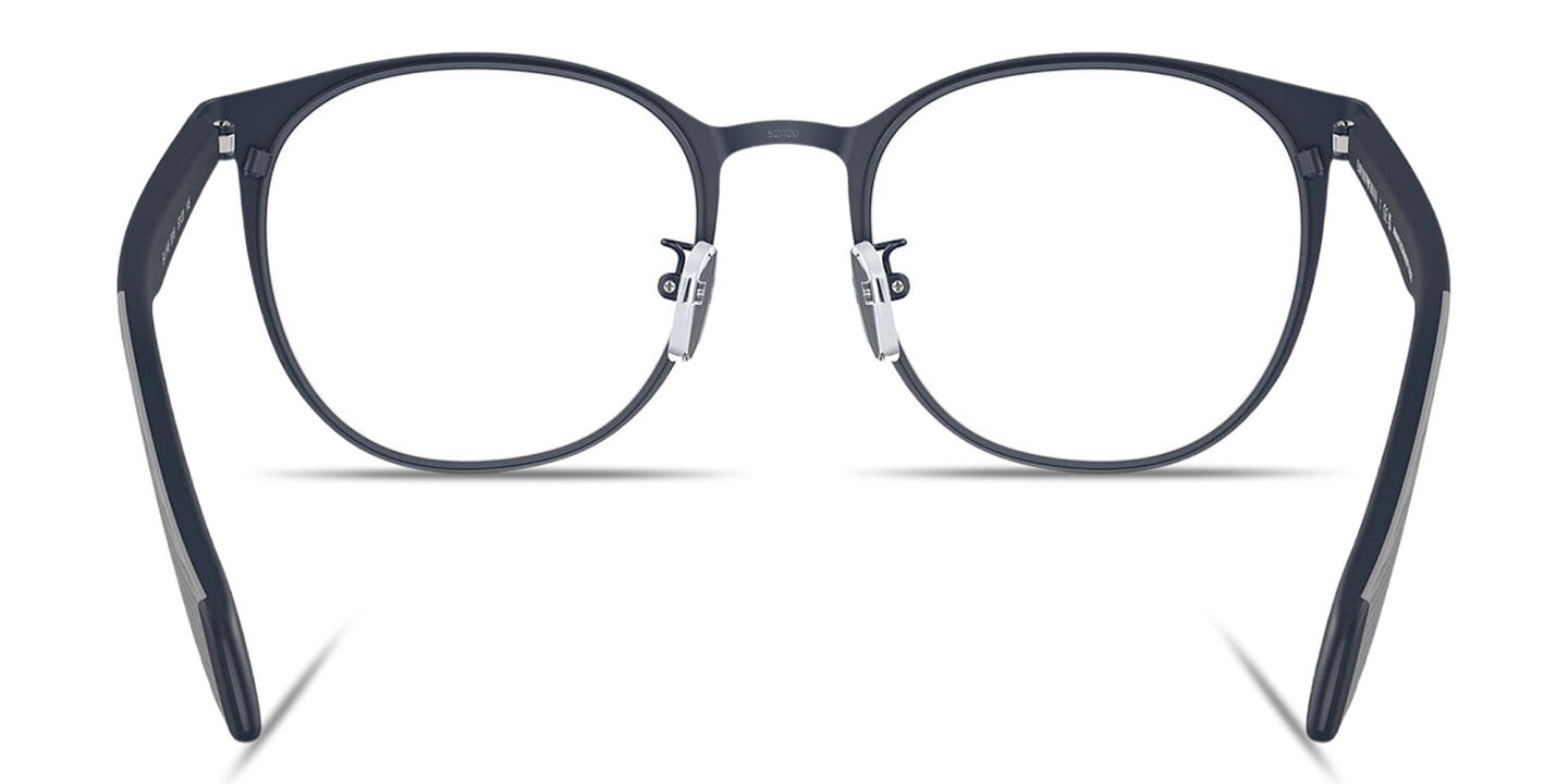 Emporio Armani Eagle Logo Panthos Eyeglasses in Blue – Product Photo 3