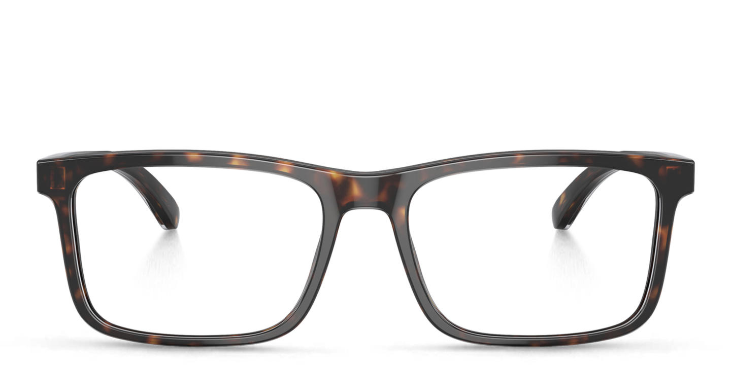 Emporio Armani Wide Pillow Eyeglasses in Havana – Product Photo 0