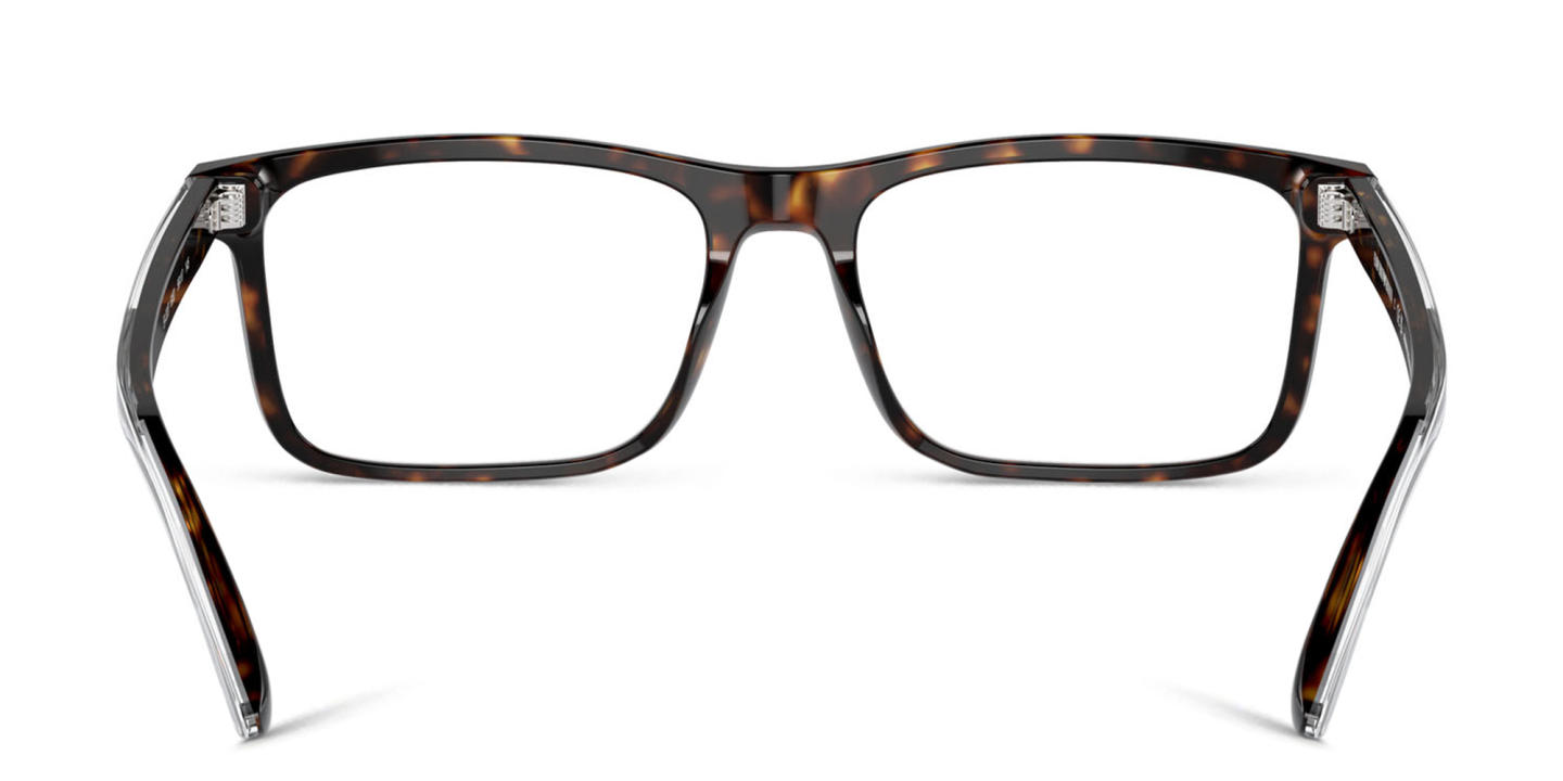 Emporio Armani Wide Pillow Eyeglasses in Havana – Product Photo 3