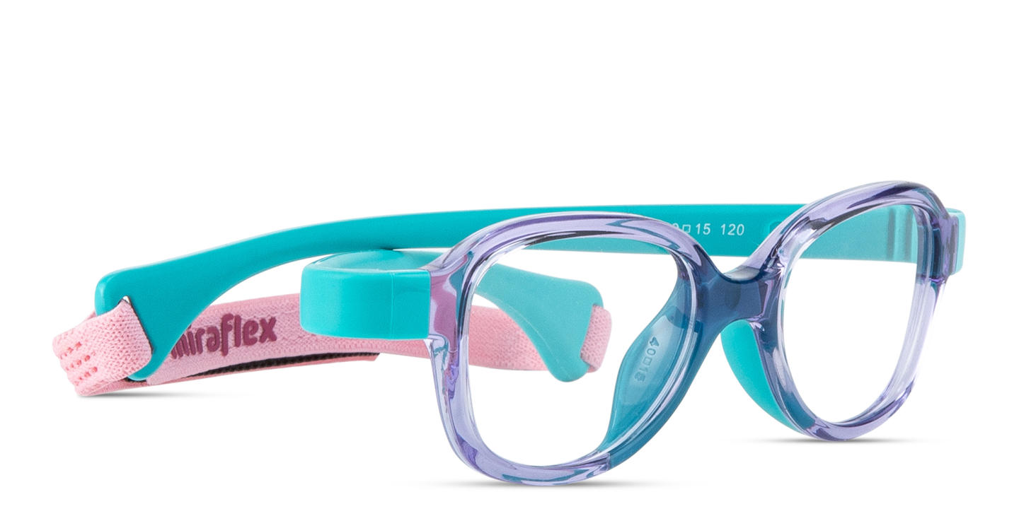 Shop Mira Flex Kids Cat-Eye Eyeglasses in Green online.