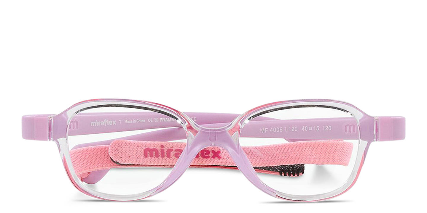 Shop Mira Flex Kids Cat-Eye Eyeglasses in Clear online.