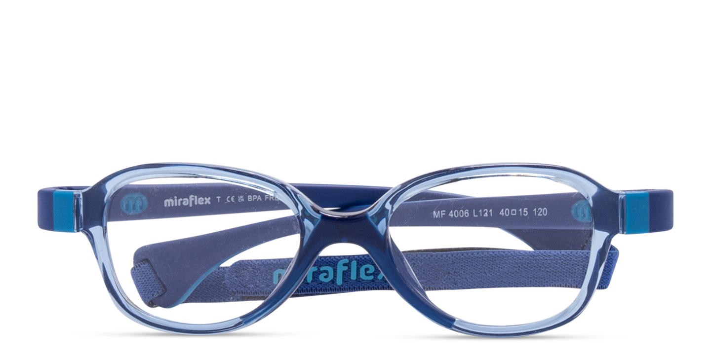 Shop Mira Flex Kids Cat-Eye Eyeglasses in Blue online.