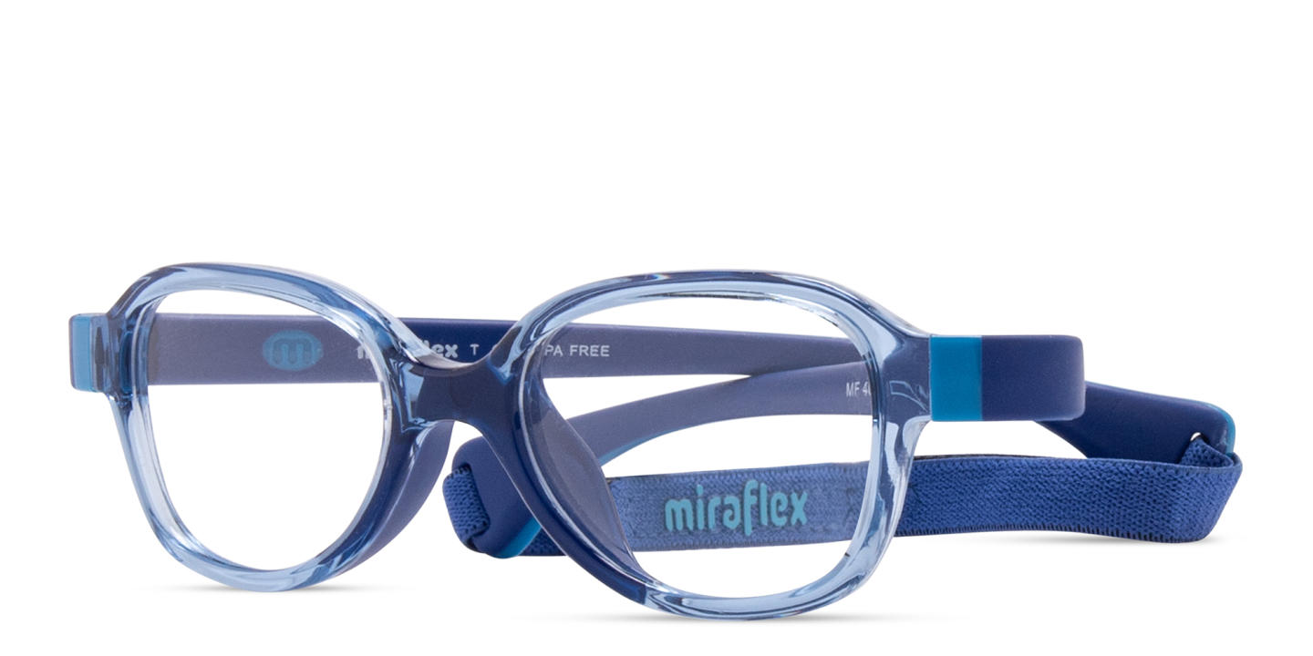 Shop Mira Flex Kids Cat-Eye Eyeglasses in Blue online.