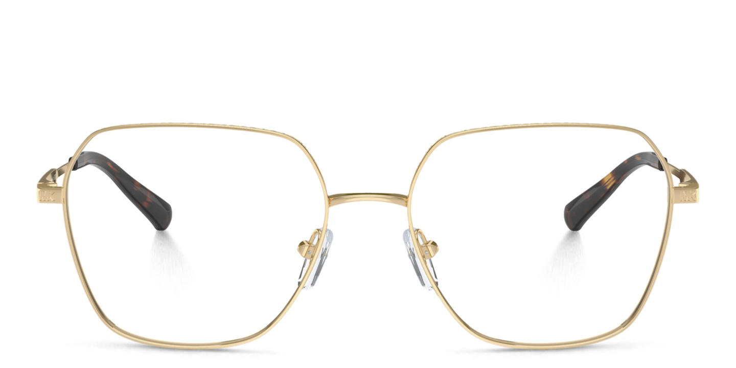 Michael Kors Avignon Wide Square Eyeglasses in Gold – Product Photo 0