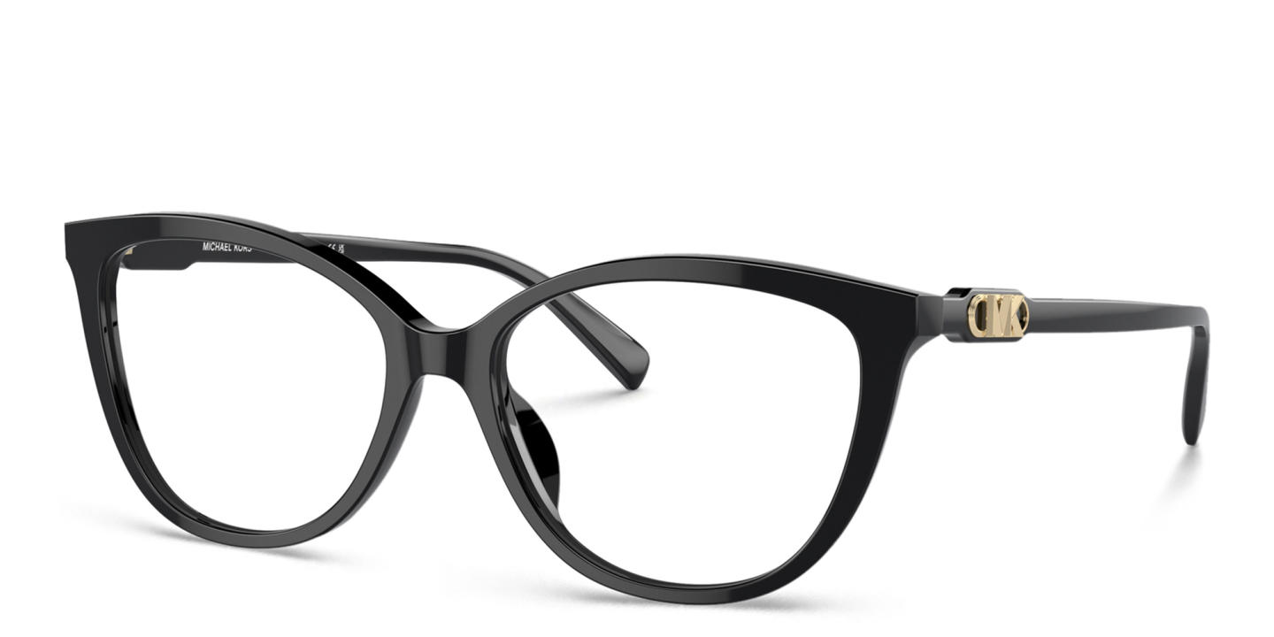 Shop Michael Kors Westminster Cat-Eye Eyeglasses in Black online.