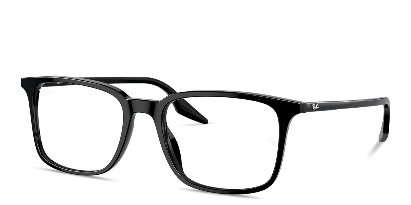 Ray-Ban Optics Unisex Rectangle Eyeglasses in Black – Product Photo 1