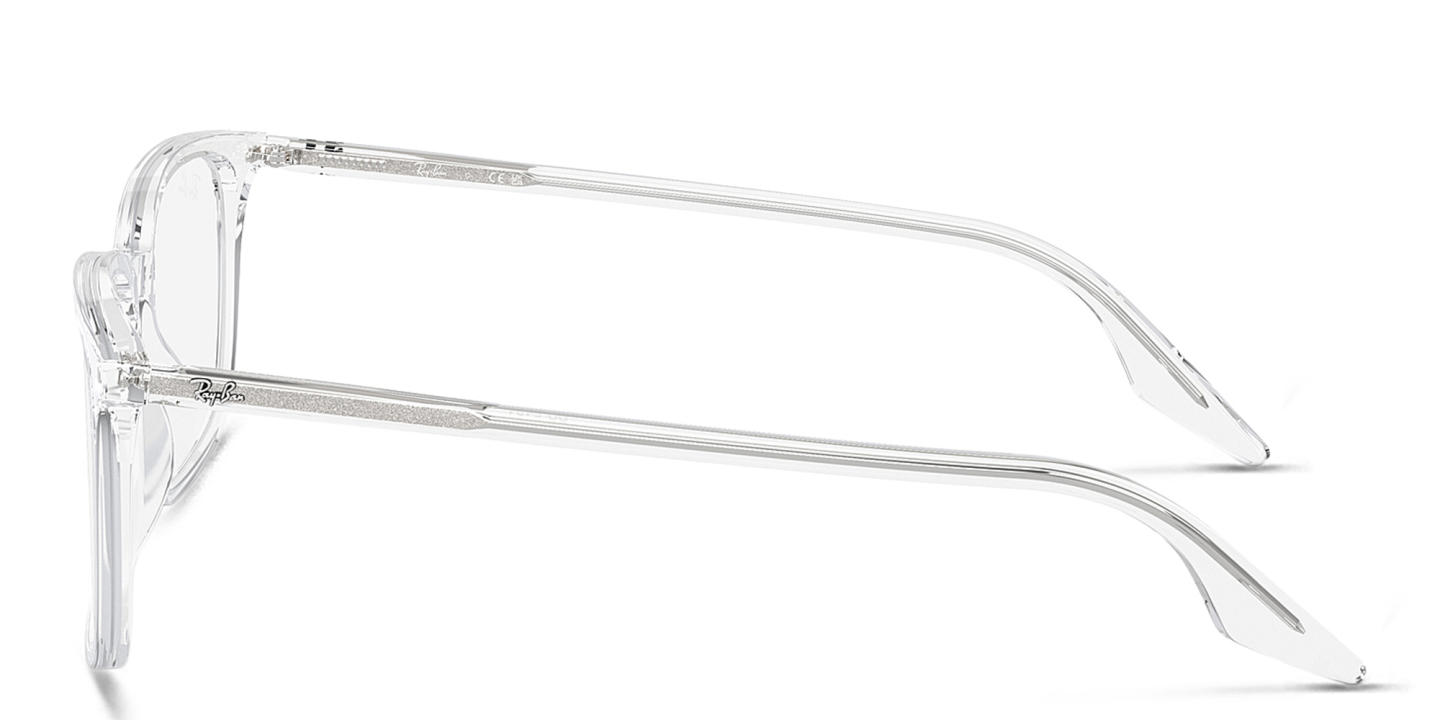 Ray-Ban Unisex Rectangle Eyeglasses in Transparent – Product Photo 2