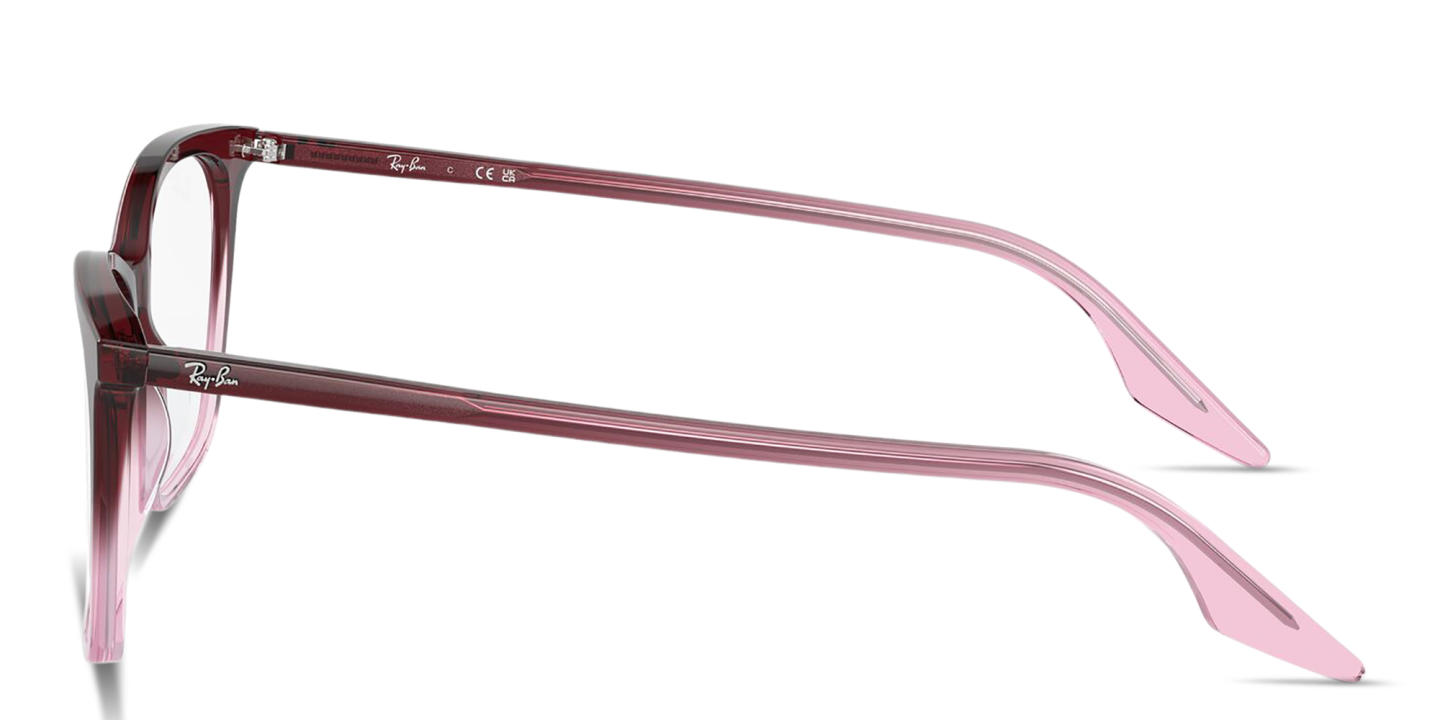 Shop Ray-Ban Optics Cat-Eye Eyeglasses in Red Gradient Pink online.