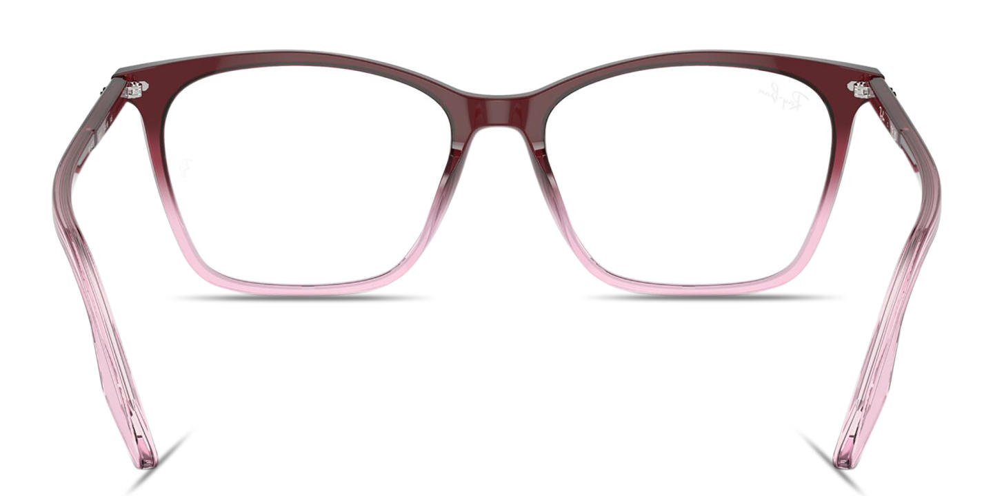 Shop Ray-Ban Optics Cat-Eye Eyeglasses in Red Gradient Pink online.