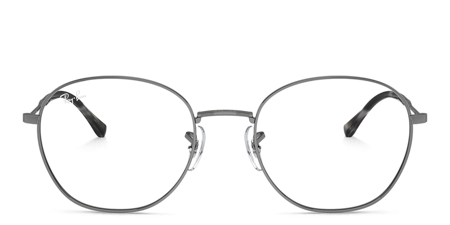 Shop Ray-Ban Optics Unisex Panthos Eyeglasses in Gunmetal online.