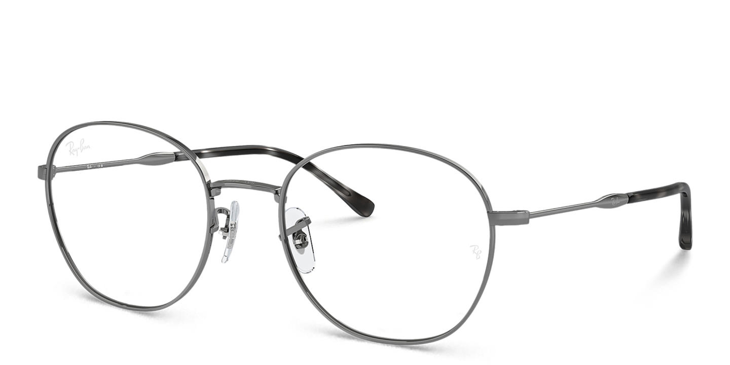 Shop Ray-Ban Optics Unisex Panthos Eyeglasses in Gunmetal online.