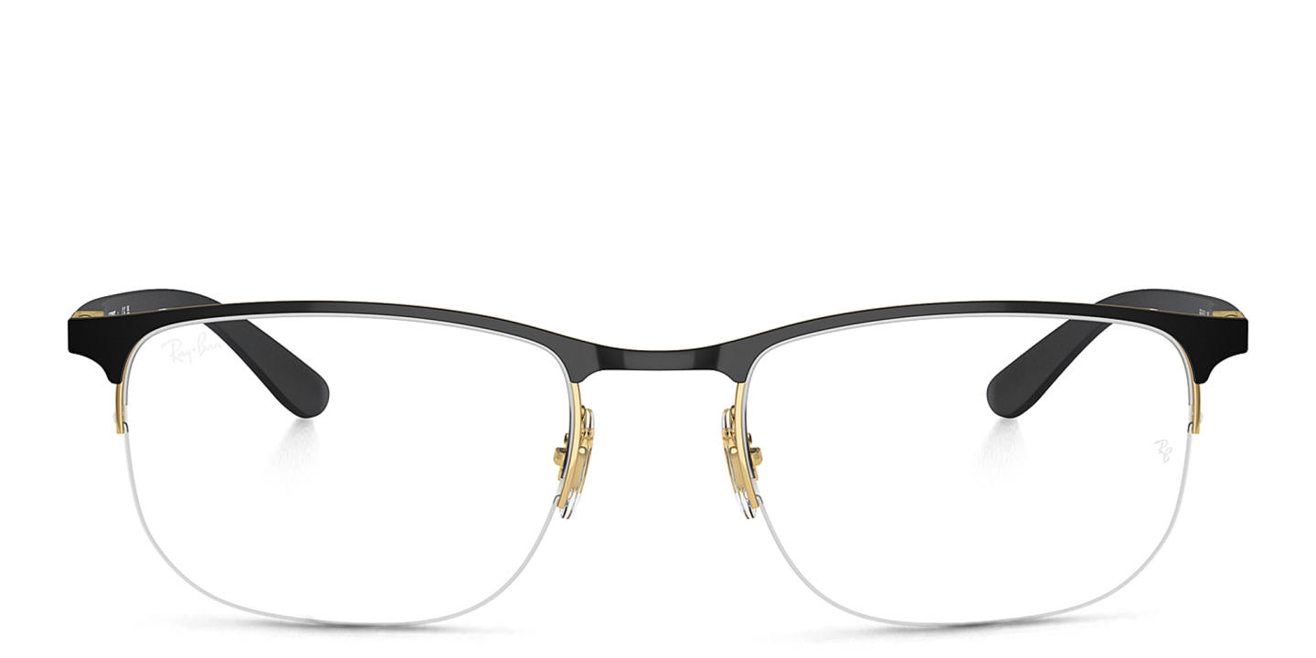 Shop Ray-Ban Unisex Irregular Eyeglasses in Black online.
