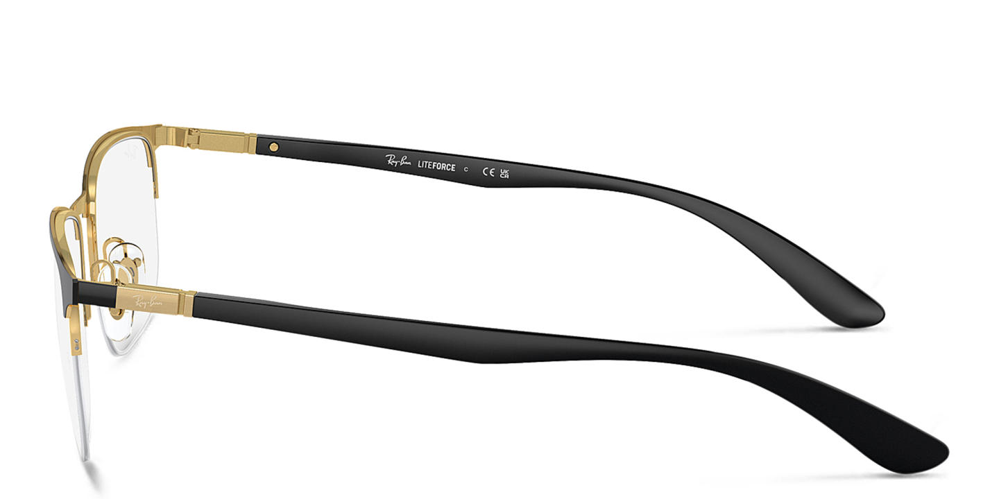 Shop Ray-Ban Unisex Irregular Eyeglasses in Black online.