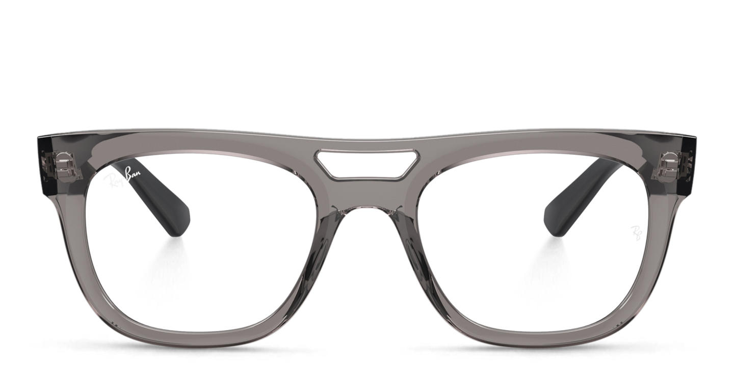 Shop Ray-Ban Lloyd Optics Bio-Based Unisex Square Eyeglasses in Grey online.
