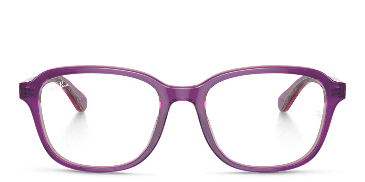 Shop Ray-Ban Junior Kids Pillow Eyeglasses in Purple online.