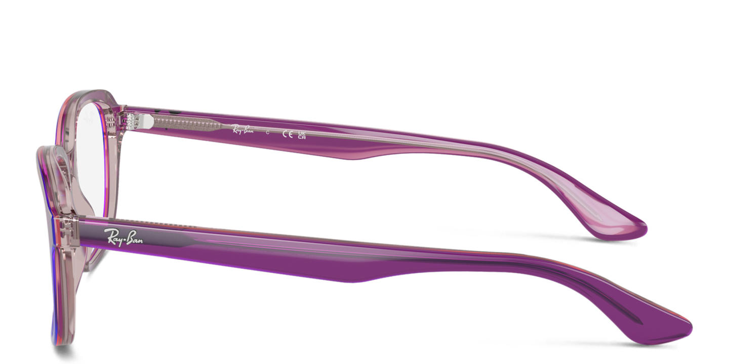 Ray-Ban Junior Kids Square Eyeglasses in Purple – Product Photo 2