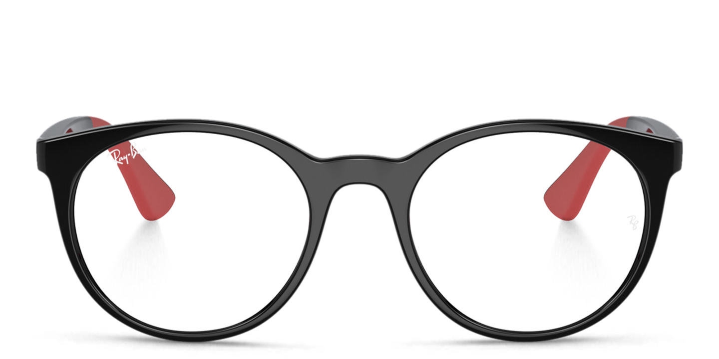 Ray-Ban Junior Kids Round Eyeglasses in Black – Product Photo 0