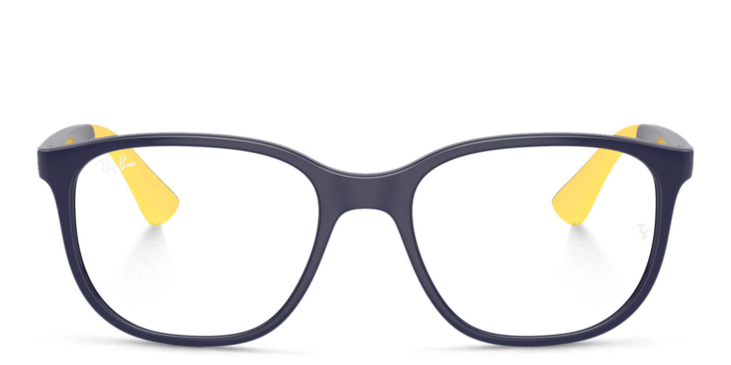 Ray-Ban Junior Optics Kids Bio-Based Square Eyeglasses in Dark Blue – Product Photo 0