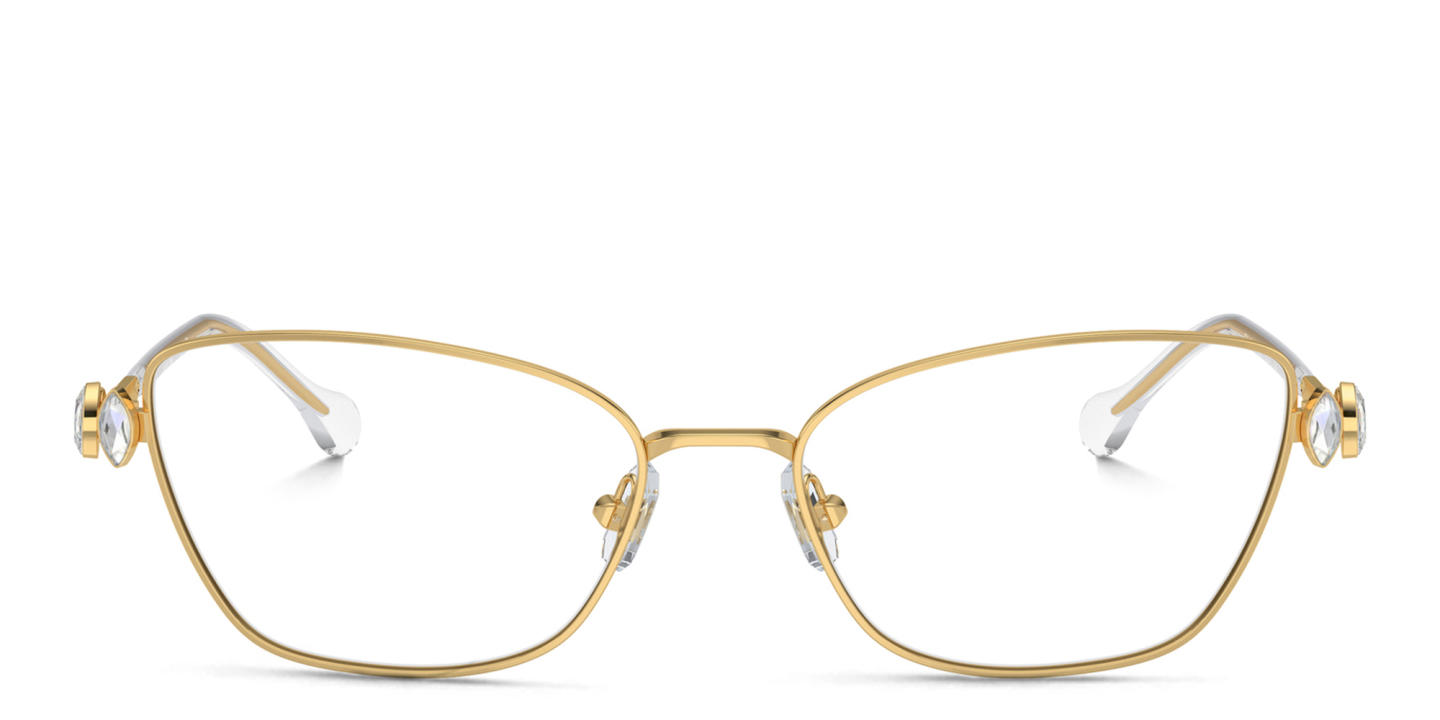 Swarovski Crystal-Embellished Cat-Eye Eyeglasses in Gold – Product Photo 0
