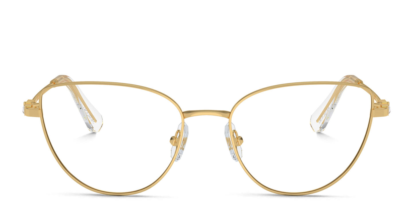 Swarovski Rhinestone-Embellished Cat-Eye Eyeglasses in Gold – Product Photo 0