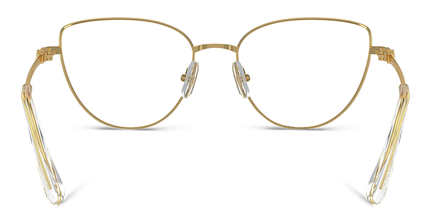 Swarovski Rhinestone-Embellished Cat-Eye Eyeglasses in Gold – Product Photo 3