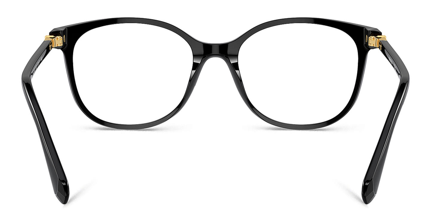 Shop Swarovski Crystal-Embellished Square Eyeglasses in Black online.