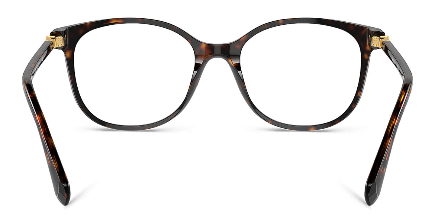 Shop Swarovski Crystal-Embellished Square Eyeglasses in Havana online.