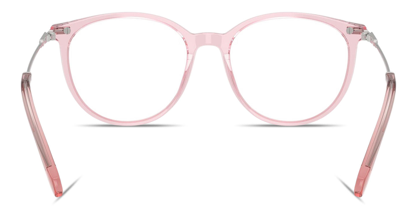Shop Swarovski Crystal-Embellished Panthos Eyeglasses in Transparent Pink online.