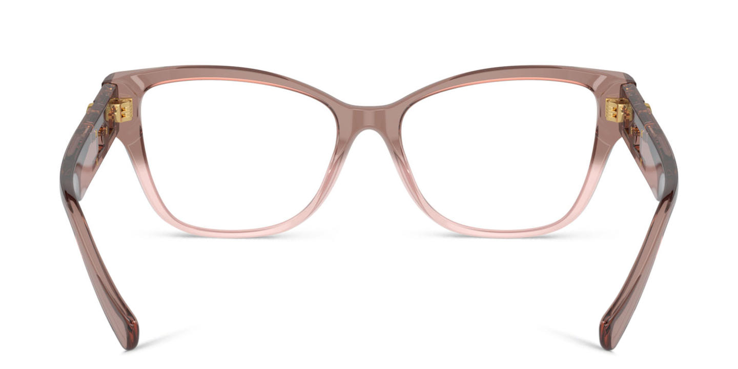 Shop VERSACE Medusa Pillow Eyeglasses in Pink online.