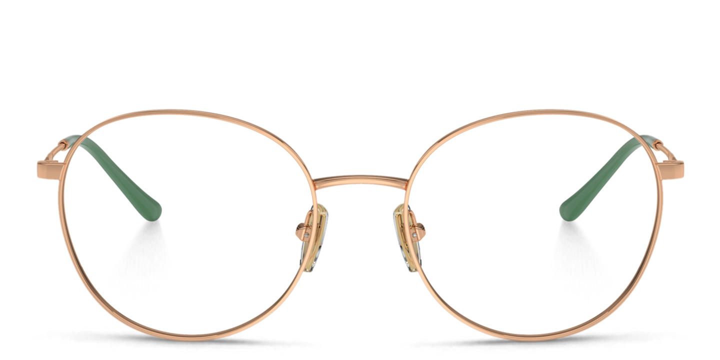 نظارات طبية دائرية من فوغ آيوير بلون ذهبي وردي - صورة المنتج 0
