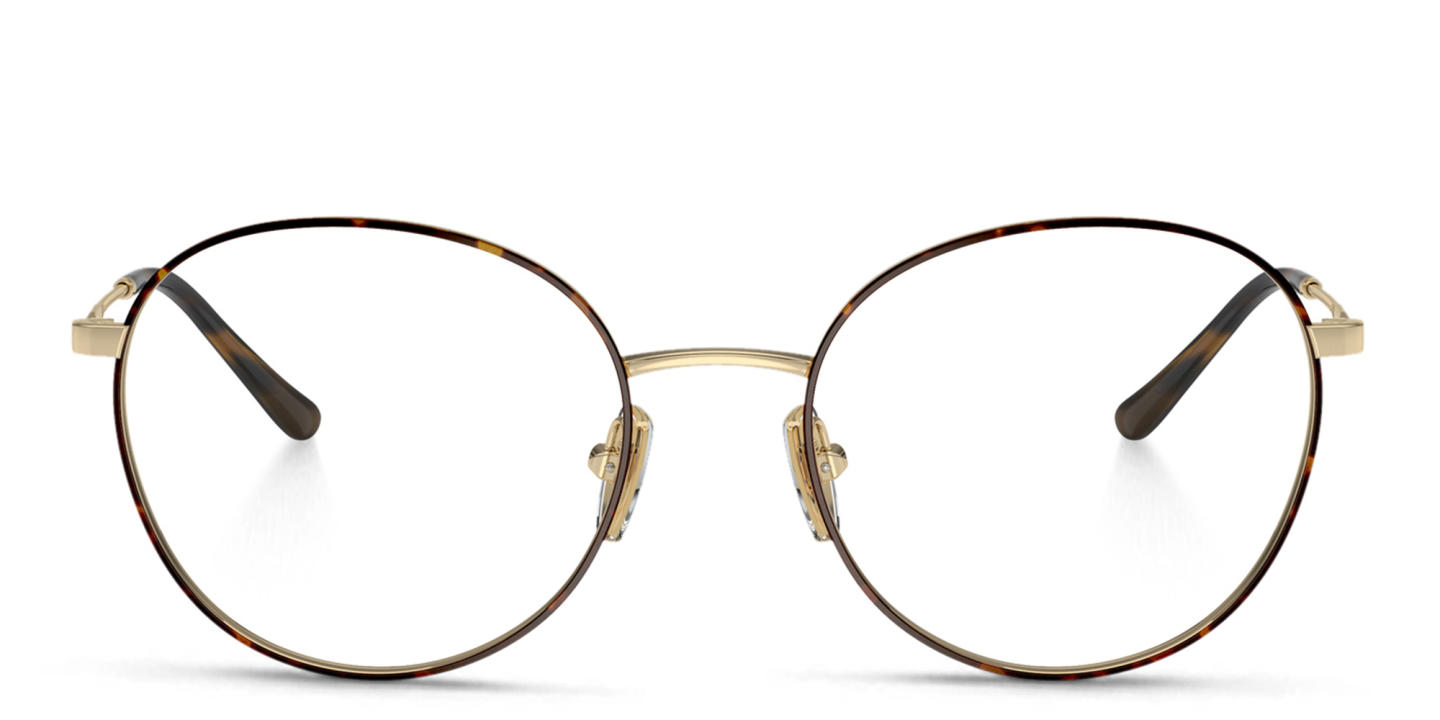 Vogue Eyewear Round Eyeglasses in Havana – Product Photo 0