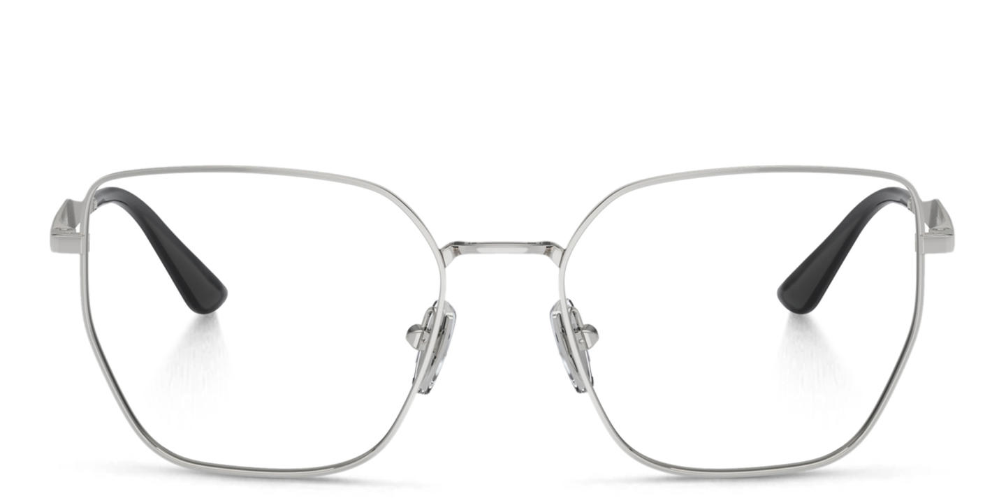 Vogue Eyewear Irregular Eyeglasses in Silver – Product Photo 0