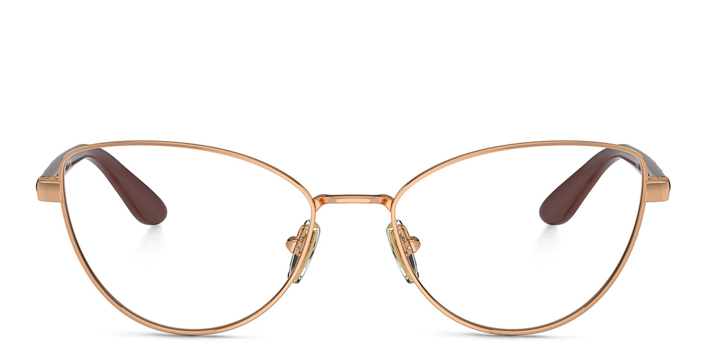 Shop Vogue Eyewear Cat-Eye Eyeglasses in Pale Gold online.