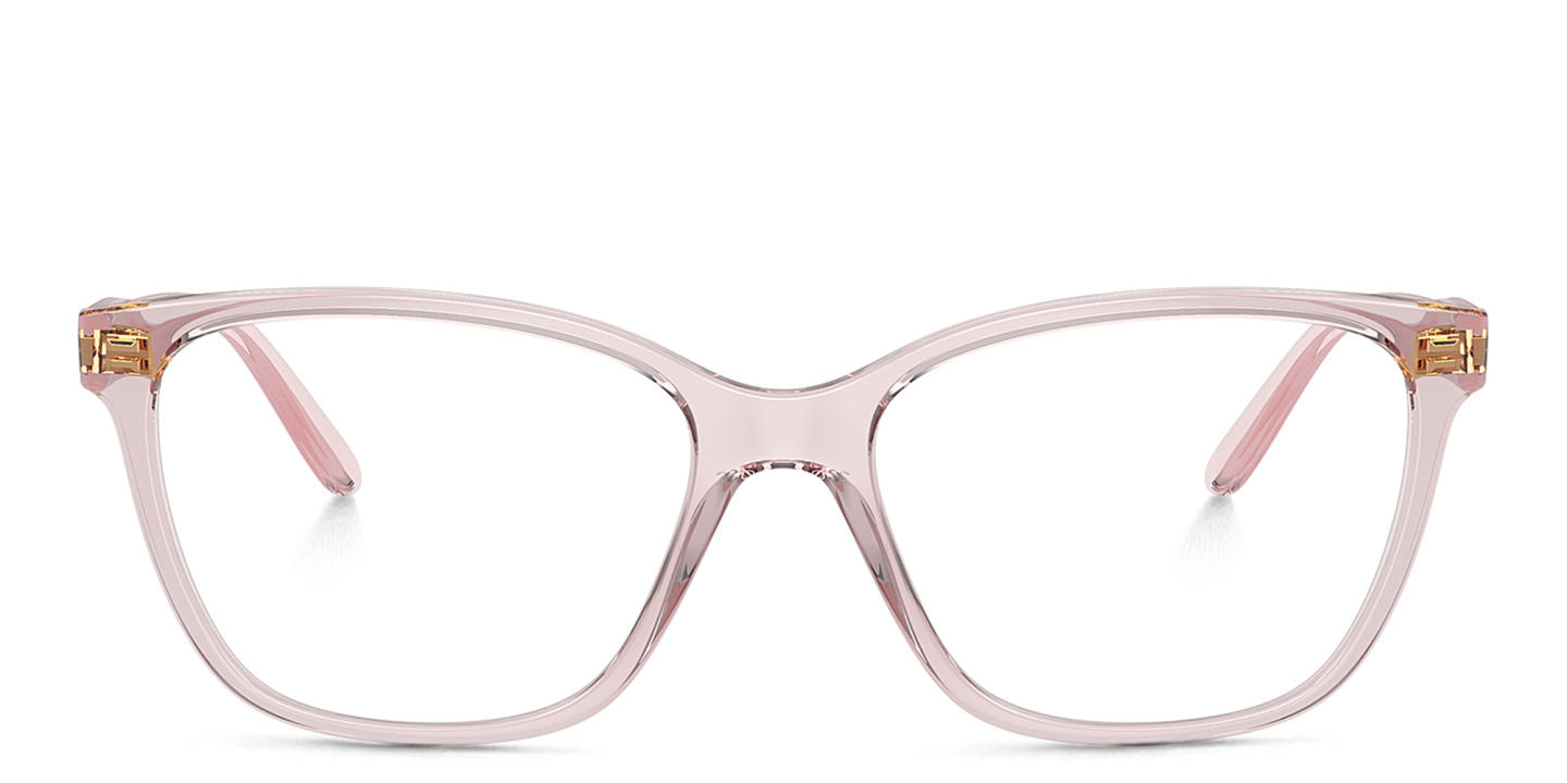 Shop Vogue Eyewear Square Eyeglasses in Pink online.