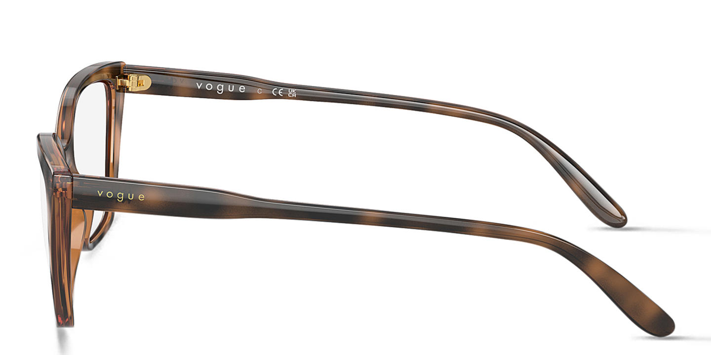 Shop Vogue Eyewear Cat-Eye Eyeglasses in Brown online.