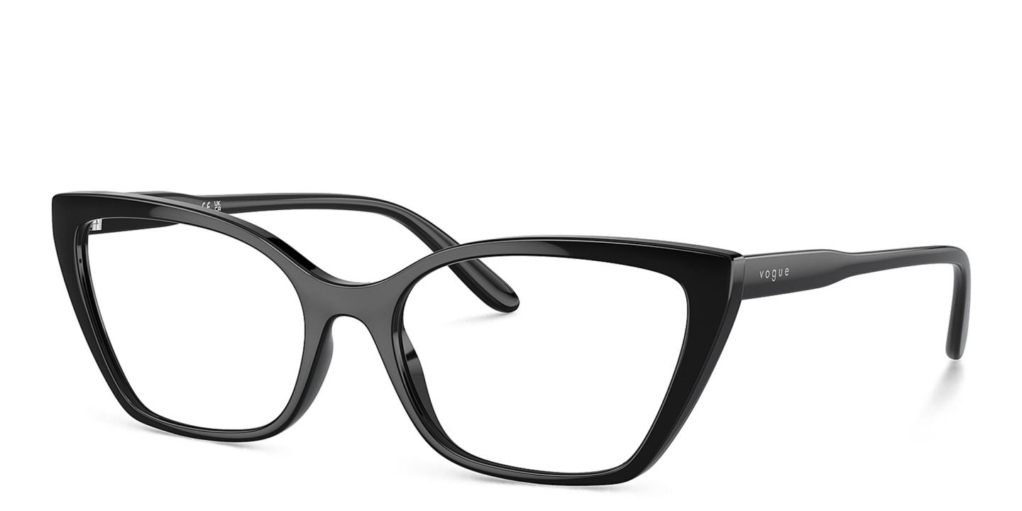 Shop Vogue Eyewear Cat-Eye Eyeglasses in Black online.