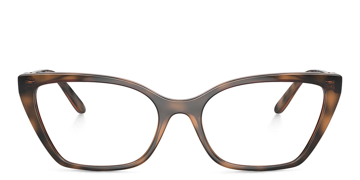 Shop Vogue Eyewear Cat-Eye Eyeglasses in Havana online.