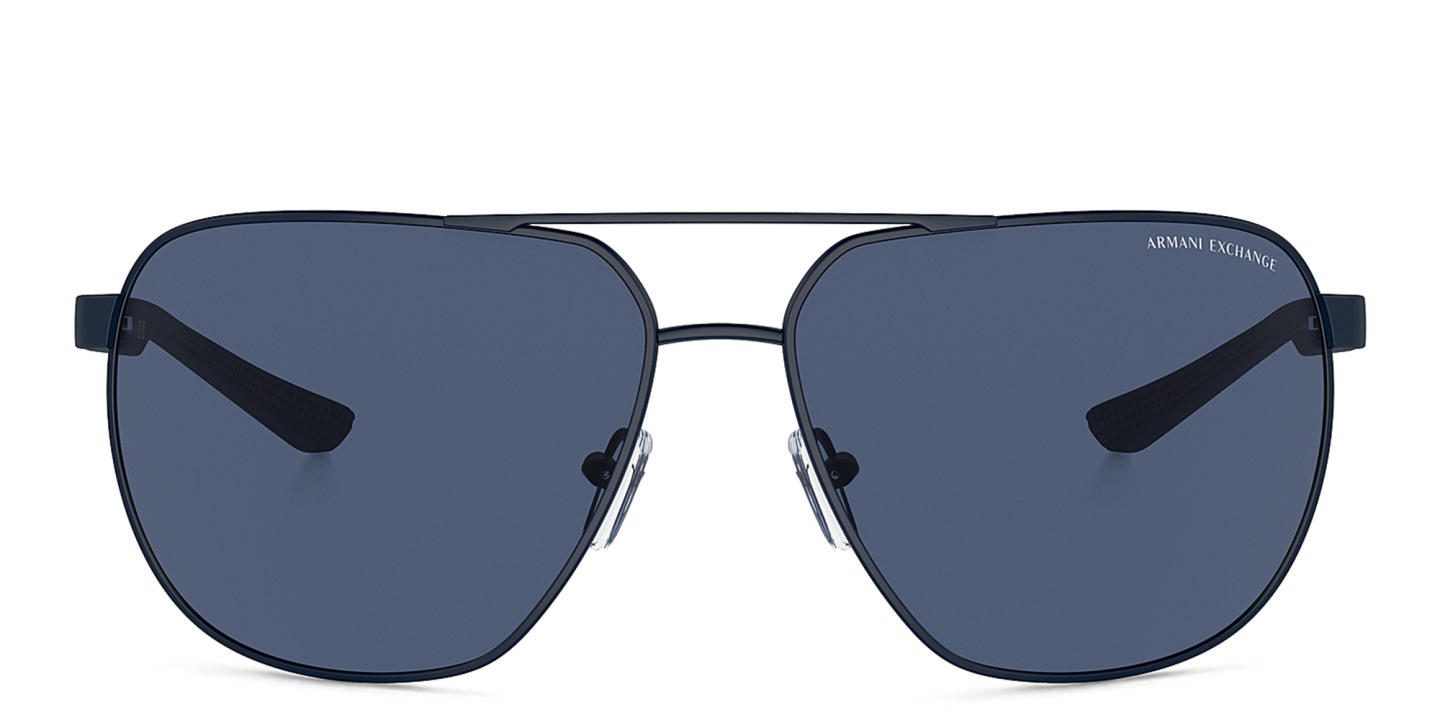 Armani Exchange A|X Logo Pilot Sunglasses in Pink – Product Photo 0