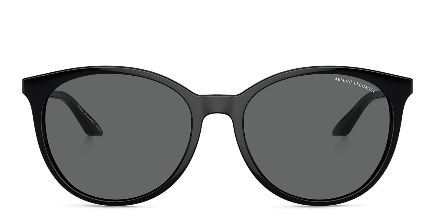 Armani Exchange A|X Logo Cat-Eye Sunglasses in Black – Product Photo 0