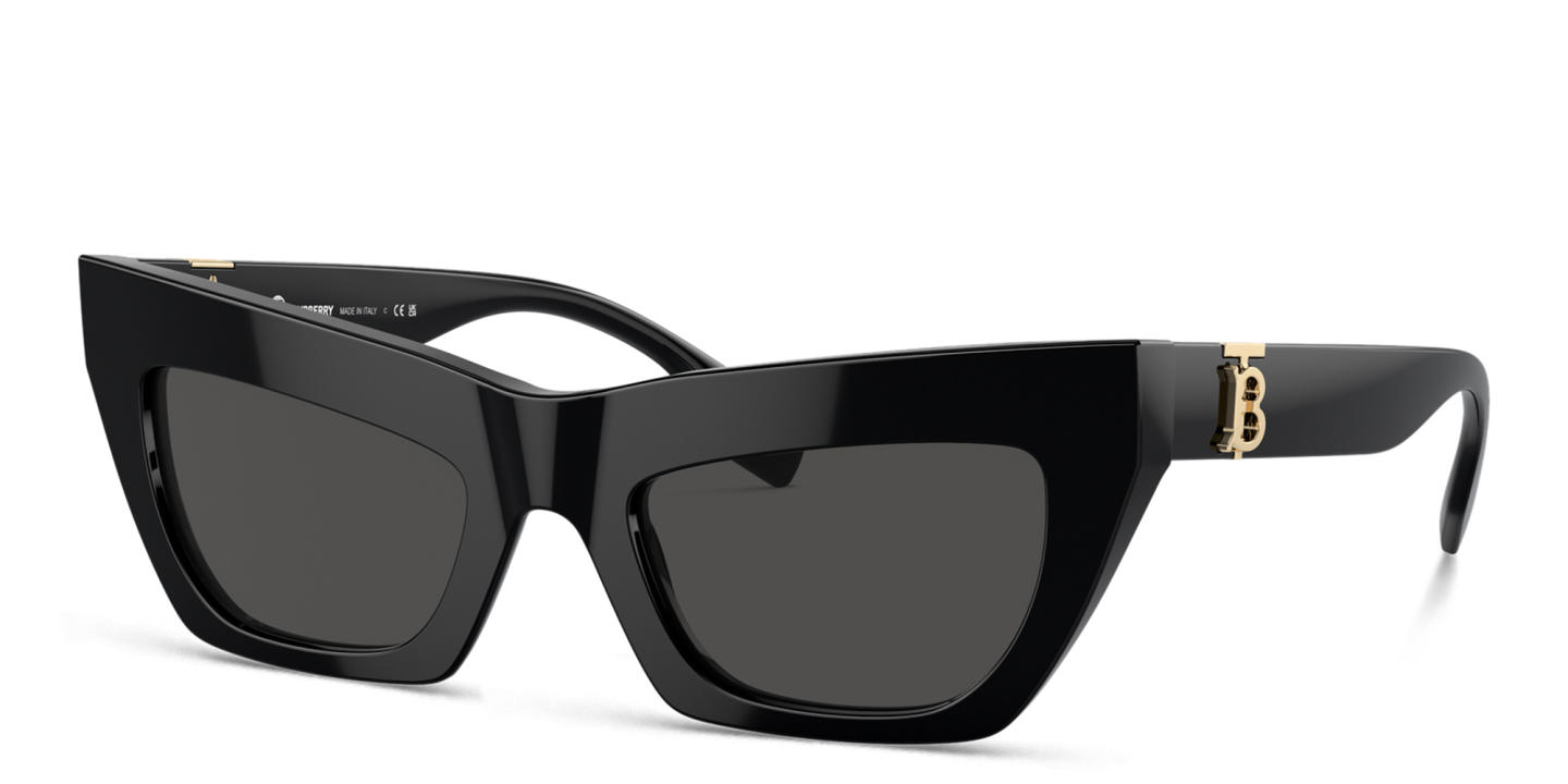 Shop BURBERRY Cat-Eye Sunglasses in Black online.