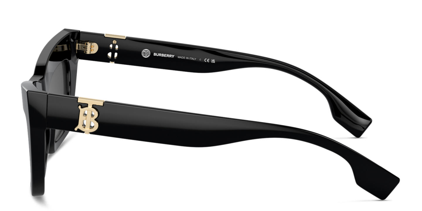 Shop BURBERRY Cat-Eye Sunglasses in Black online.