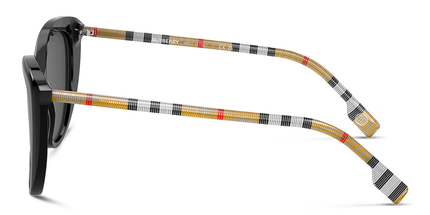 نظارات شمسية كات آي من بربري بلون أسود - صورة المنتج 2