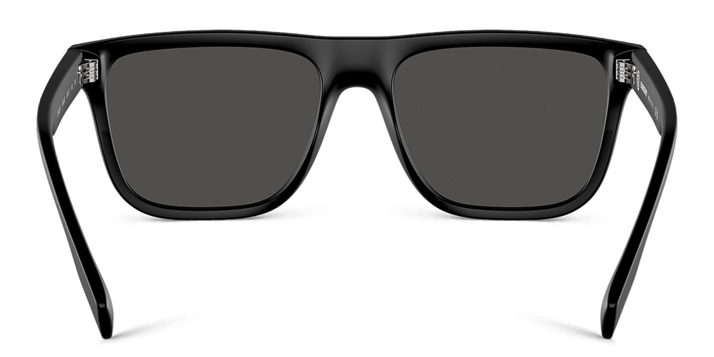 Shop BURBERRY Square Sunglasses in Matte Black online.