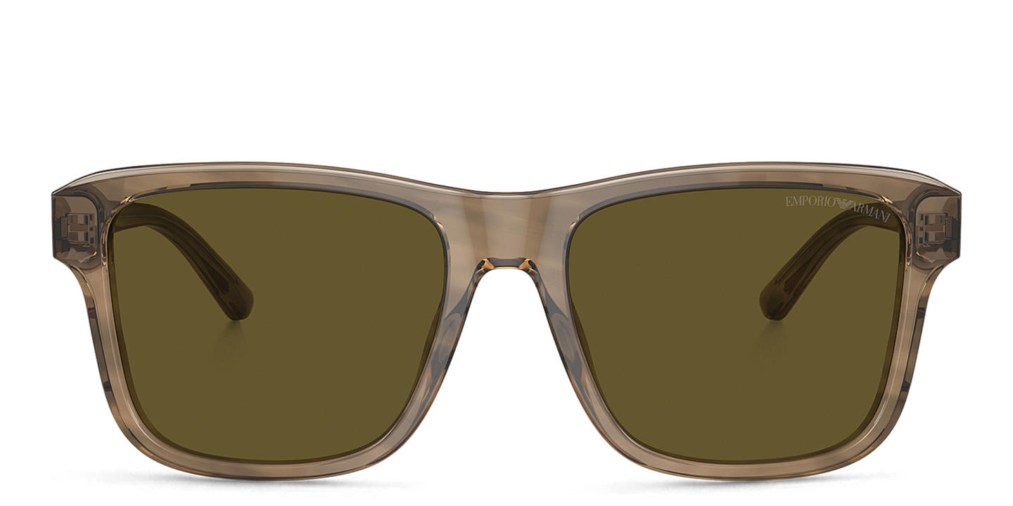 Emporio Armani Pillow Sunglasses in Brown – Product Photo 0