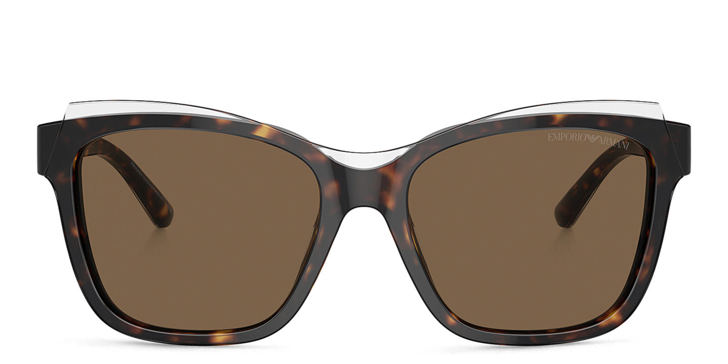 Emporio Armani Square Sunglasses in Havana – Product Photo 0
