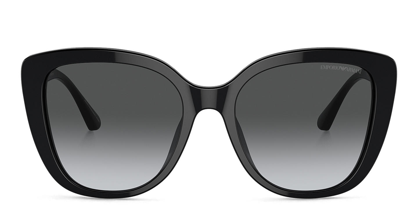 Emporio Armani Cut-out Eagle Logo Butterfly Sunglasses in Black – Product Photo 0